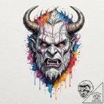 A graphic novel sketch of the monster from ba… – tattoo sketch (№1752164126_0, 10.07.2025 16:15) — tattoovalue.net