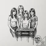 A sketch of the main characters from this is… – tattoo sketch (№1752164295_0, 10.07.2025 16:18) — tattoovalue.net