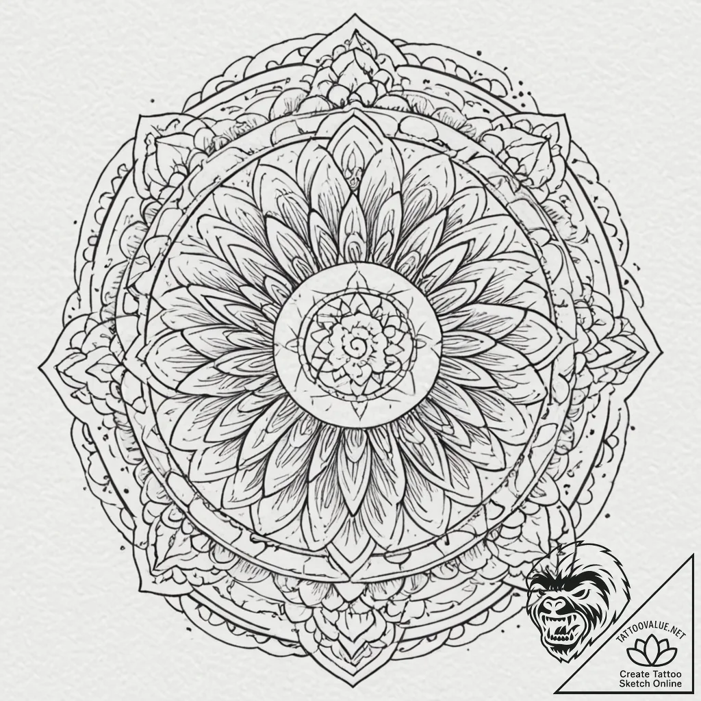 Phoenix, tattoo line art, studio lighting pre... - tattoo sketch (№1752164380_0, 10.07.2025 16:19) — tattoovalue.net