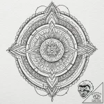 A linework tattoo of a razor blade hidden in… – tattoo sketch (№1752164639_0, 10.07.2025 16:23) — tattoovalue.net
