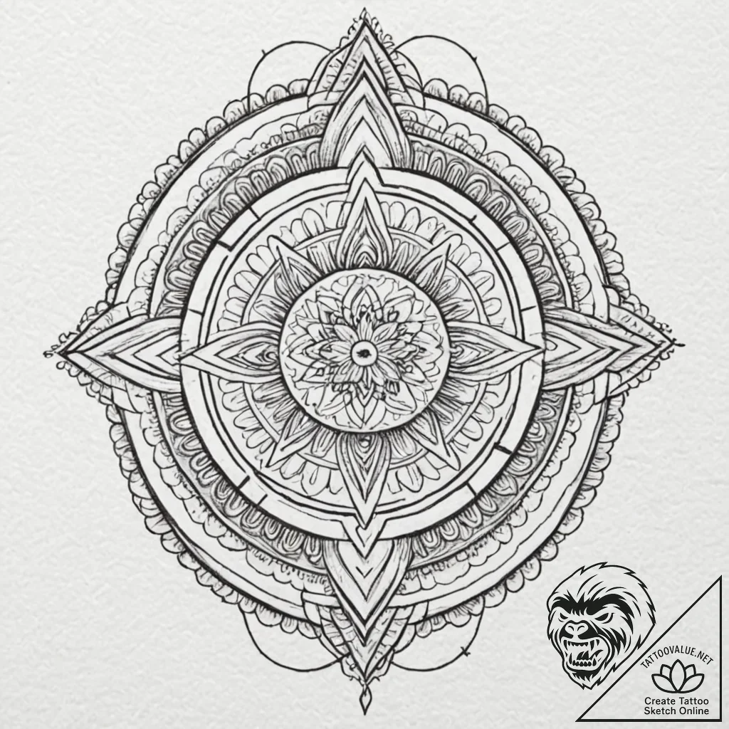 A linework tattoo of a razor blade hidden in... - tattoo sketch (№1752164639_0, 10.07.2025 16:23) — tattoovalue.net