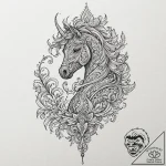 Knight, ink illustration for tattoo, rough sk… – tattoo sketch (№1752164898_0, 10.07.2025 16:28) — tattoovalue.net