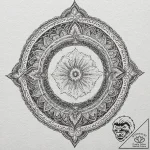 A dotwork mandala of the bene gesserit “fear… – tattoo sketch (№1752164983_0, 10.07.2025 16:29) — tattoovalue.net