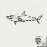 Shark, tattoo drawing outline, clear image, s… – tattoo sketch (№1752165989_0, 10.07.2025 16:46) — tattoovalue.net