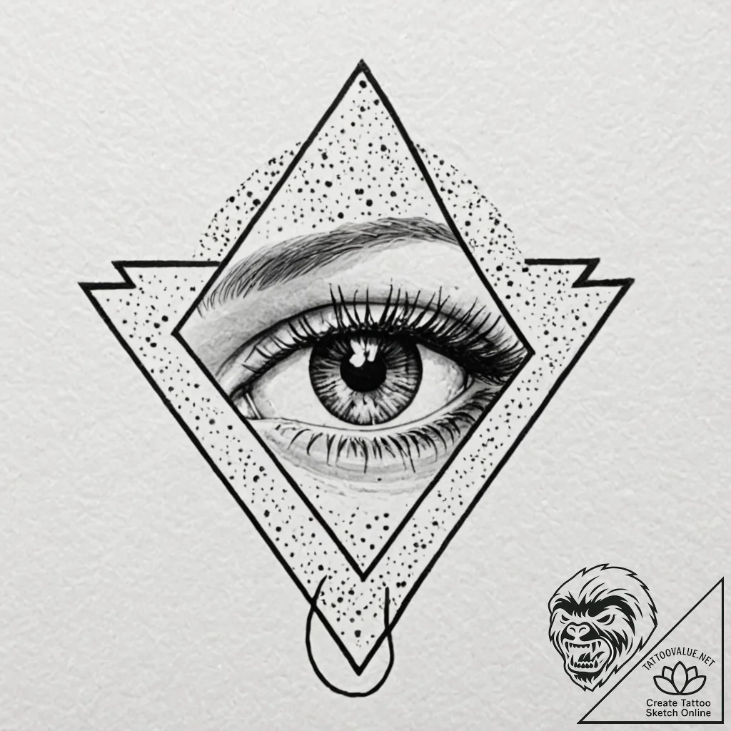 Eye in triangle, tattoo flash sheet design, l... - tattoo sketch (№1752166153_0, 10.07.2025 16:49) — tattoovalue.net