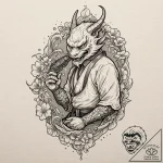 A sketch of captain malcolm reynolds from fir… – tattoo sketch (№1752167684_0, 10.07.2025 17:14) — tattoovalue.net