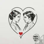 A graphic novel panel of the “i love you” / “… – tattoo sketch (№1752167855_0, 10.07.2025 17:17) — tattoovalue.net
