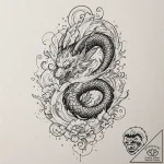 A watercolor tattoo of the black, liquid void… – tattoo sketch (№1752168704_0, 10.07.2025 17:31) — tattoovalue.net