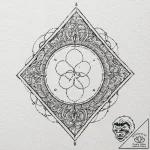 The alchemical symbol for sulfur, tattoo draw… – tattoo sketch (№1752169210_0, 10.07.2025 17:40) — tattoovalue.net