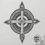 A linework tattoo of the konoha (hidden leaf)… – tattoo sketch (№1752172141_0, 10.07.2025 18:29) — tattoovalue.net