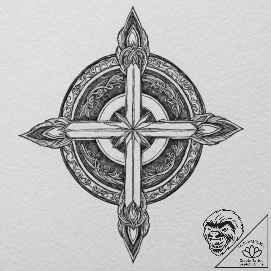 A linework tattoo of the konoha (hidden leaf)... - tattoo sketch (№1752172141_0, 10.07.2025 18:29) — tattoovalue.net