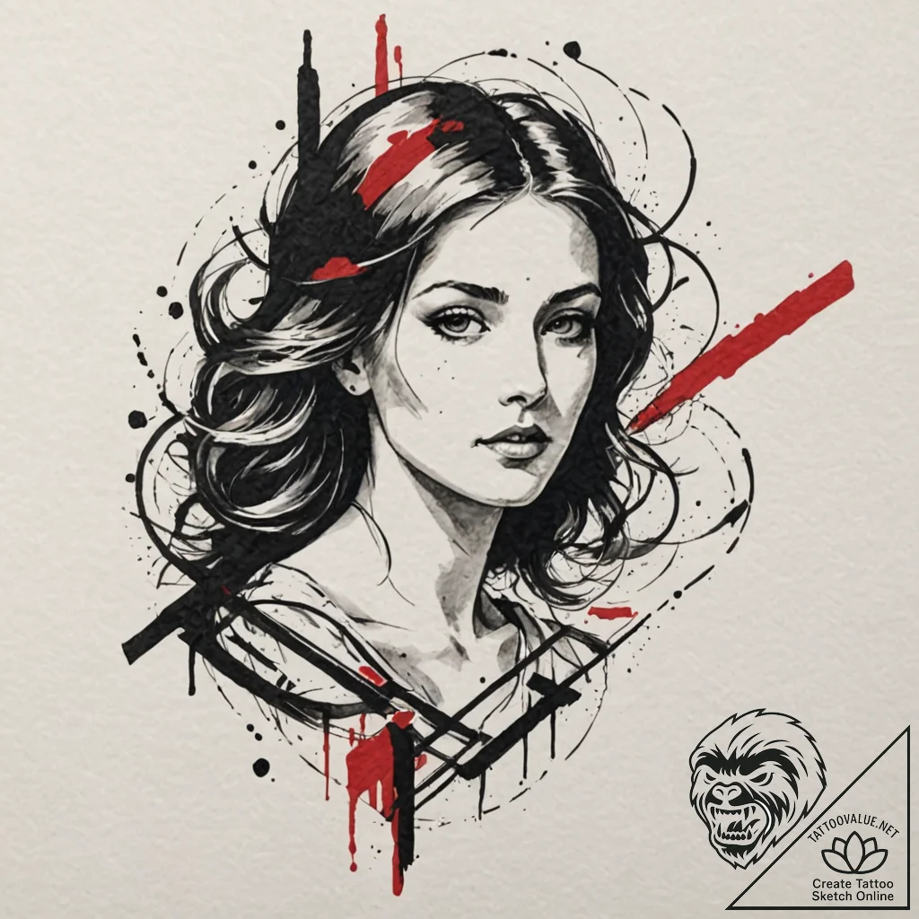 Mother of god, concept art for tattoo, dynami... - tattoo sketch (№1752173152_0, 10.07.2025 18:45) — tattoovalue.net