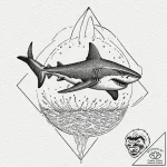 A linework tattoo of the iconic poster for ja… – tattoo sketch (№1752173578_0, 10.07.2025 18:52) — tattoovalue.net