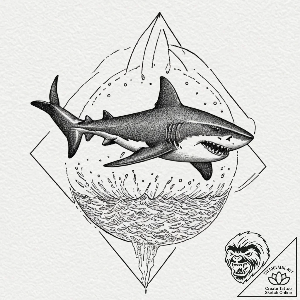 A linework tattoo of the iconic poster for ja... - tattoo sketch (№1752173578_0, 10.07.2025 18:52) — tattoovalue.net