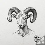 Aries, tattoo drawing outline, old school tra… – tattoo sketch (№1752174254_0, 10.07.2025 19:04) — tattoovalue.net