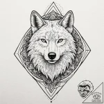 Geralt’s wolf medallion from the witcher, art… – tattoo sketch (№1752175012_0, 10.07.2025 19:16) — tattoovalue.net