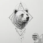 A bear made of constellations, artistic tatto… – tattoo sketch (№1752175771_0, 10.07.2025 19:29) — tattoovalue.net