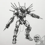 Trash polka sketch of ripley in the power loa… – tattoo sketch (№1752175940_0, 10.07.2025 19:32) — tattoovalue.net