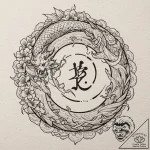A linework design of the elvish script for “f… – tattoo sketch (№1752176109_0, 10.07.2025 19:35) — tattoovalue.net
