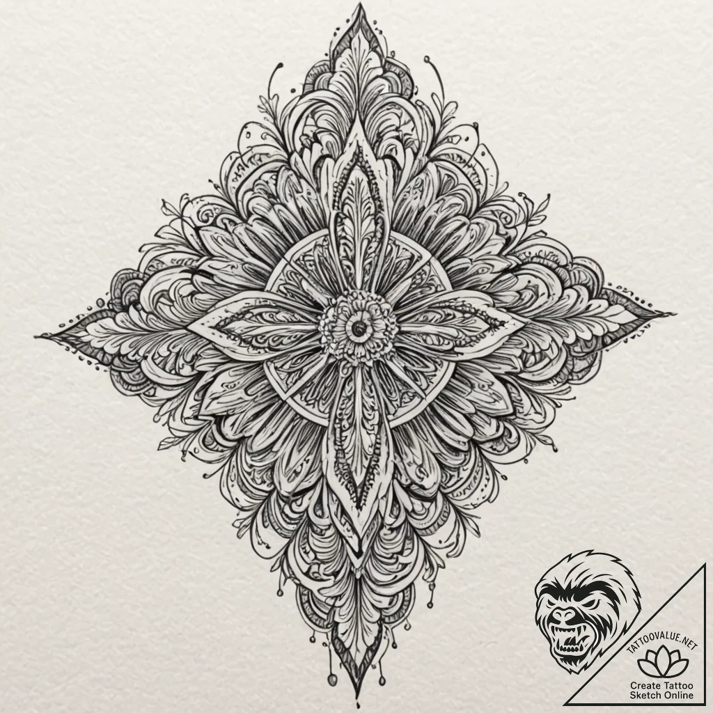Leaf, tattoo sketch design, highly detailed,... - tattoo sketch (№1752176194_0, 10.07.2025 19:36) — tattoovalue.net