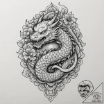 Donut, tattoo line art, detailed cross-hatchi… – tattoo sketch (№1752177120_0, 10.07.2025 19:52) — tattoovalue.net
