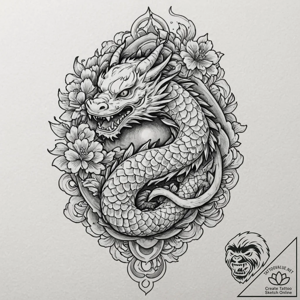 Donut, tattoo line art, detailed cross-hatchi... - tattoo sketch (№1752177120_0, 10.07.2025 19:52) — tattoovalue.net