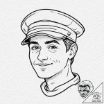 A sketch of dustin with his “thinking cap”, s… – tattoo sketch (№1752177958_0, 10.07.2025 20:05) — tattoovalue.net