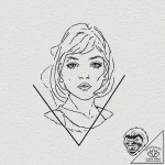 A sketch of the gimp from pulp fiction, unset… – tattoo sketch (№1752179128_0, 10.07.2025 20:25) — tattoovalue.net