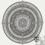 Astrolabe, ink illustration for tattoo, highl… – tattoo sketch (№1752179380_0, 10.07.2025 20:29) — tattoovalue.net