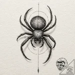 Peacock spider, tattoo sketch design, black a… – tattoo sketch (№1752180472_0, 10.07.2025 20:47) — tattoovalue.net