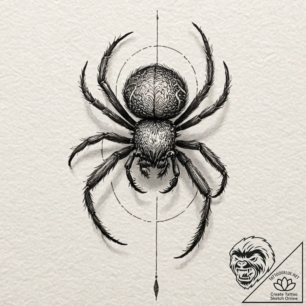 Peacock spider, tattoo sketch design, black a... - tattoo sketch (№1752180472_0, 10.07.2025 20:47) — tattoovalue.net