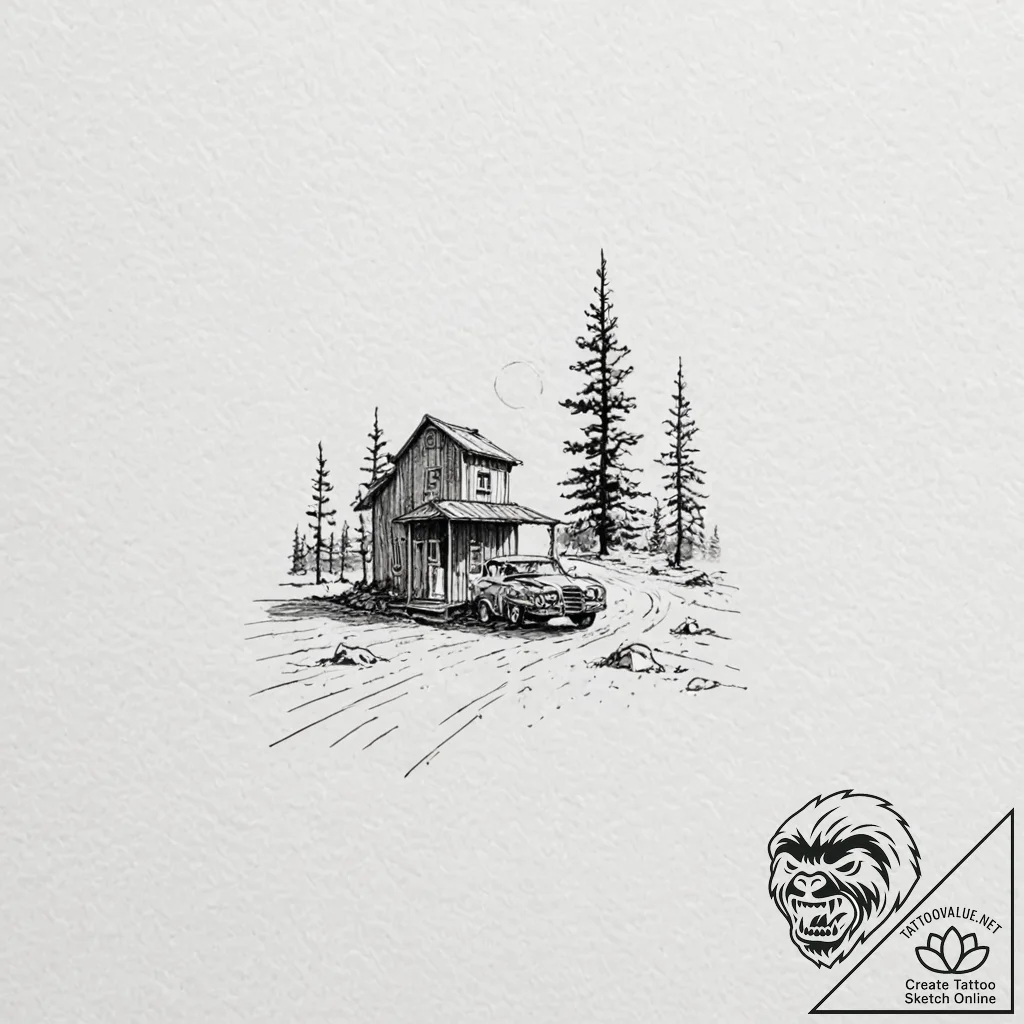 A graphic novel panel of the final standoff i... - tattoo sketch (№1752180893_0, 10.07.2025 20:54) — tattoovalue.net