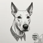 Bull terrier, tattoo sketch design, realistic… – tattoo sketch (№1752182068_0, 10.07.2025 21:14) — tattoovalue.net