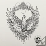 Sirin (mythical bird-woman), tattoo sketch de… – tattoo sketch (№1752182756_0, 10.07.2025 21:25) — tattoovalue.net