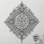 The alchemical symbol for sulfur, tattoo sket… – tattoo sketch (№1752183423_0, 10.07.2025 21:37) — tattoovalue.net