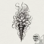 Torch, tattoo sketch design, blackwork tattoo… – tattoo sketch (№1752184344_0, 10.07.2025 21:52) — tattoovalue.net