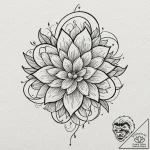 Abstraction, tattoo drawing outline, black an… – tattoo sketch (№1752185269_0, 10.07.2025 22:07) — tattoovalue.net