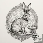 A watercolor sketch of the jack rabbit slim’s… – tattoo sketch (№1752187121_0, 10.07.2025 22:38) — tattoovalue.net