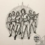 A sketch of the crazy 88 gang from kill bill,… – tattoo sketch (№1752187206_0, 10.07.2025 22:40) — tattoovalue.net