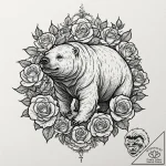 Tardigrade (water bear), tattoo flash sheet d… – tattoo sketch (№1752194928_0, 11.07.2025 00:48) — tattoovalue.net