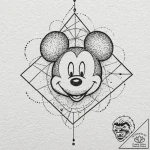 Mickey mouse, tattoo flash sheet design, stud… – tattoo sketch (№1752195094_0, 11.07.2025 00:51) — tattoovalue.net