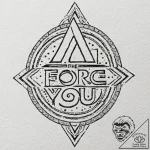 46. chicano style lettering of “may the force… – tattoo sketch (№1752195429_0, 11.07.2025 00:57) — tattoovalue.net