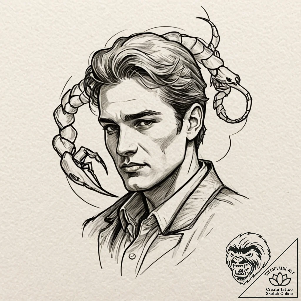 A graphic novel portrait of the driver from d... - tattoo sketch (№1752196183_0, 11.07.2025 01:09) — tattoovalue.net