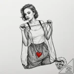 A neo-traditional tattoo of the main characte… – tattoo sketch (№1752197857_0, 11.07.2025 01:37) — tattoovalue.net