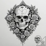 23. linework tattoo of the millennium falcon… – tattoo sketch (№1752199706_0, 11.07.2025 02:08) — tattoovalue.net