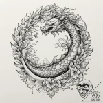A neo-traditional tattoo of the serenity ship… – tattoo sketch (№1752200044_0, 11.07.2025 02:14) — tattoovalue.net
