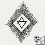 Triad (symbol), tattoo sketch design, profess… – tattoo sketch (№1752200467_0, 11.07.2025 02:21) — tattoovalue.net