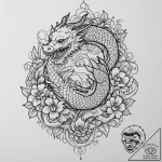 Mandala, tattoo flash sheet design, irezumi j… – tattoo sketch (№1752200724_0, 11.07.2025 02:25) — tattoovalue.net