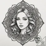 Icon of god mothers, tattoo drawing outline,… – tattoo sketch (№1752201232_0, 11.07.2025 02:33) — tattoovalue.net