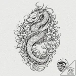 13 (number), tattoo sketch design, no backgro… – tattoo sketch (№1752201485_0, 11.07.2025 02:38) — tattoovalue.net